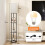 ELECWISH Modern Floor Lamp 3-Tier Open Shelf Storage Light 6