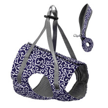 Cat Harness Lead Large for Small Cats Escape Proof with Adjustable Leash Clip Comfortable and Secure Buckles Breathable Cat Harness Blue XL