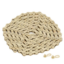 F10 Mountain Road 10-Gang Faltbare Fahrradkette Stahl Gold 1/2 Zoll