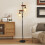 ELECWISH 2-Light Floor Lamp Height Adjustable Bedroom Light 2