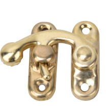 Gelbfarbenes Eisen-Schließhaken mit Riegel 3,2 x 2,8 cm – Perfekt für Schmuckkästchen