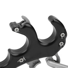 Metallfreigabehilfe Vier-Finger-Griffzange Auslöser für Recurvebogen, Schwarz
