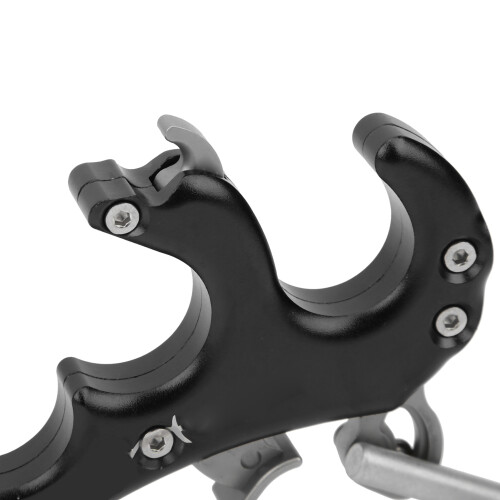 Metal Release Aids Four Finger Grip Thumb Caliper for Compound Bow, Black