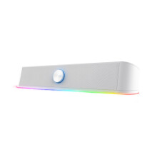 Trust Gaming GXT 619W Thorne PC Soundbar, 12W Peak Power, RGB Lighting, PC Speakers AUX 3.5 mm Jack, USB Powered Sound Bar, Compact Stereo Speaker for