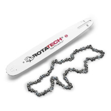 15" Rotatech Chainsaw Guide Bar & Saw Chain Pack Fits Husqvarna 133, 136, 137, 140, 141, 142, 154, 234, 235, 238, 240, 242, 246, 254, 257, 261, 340,