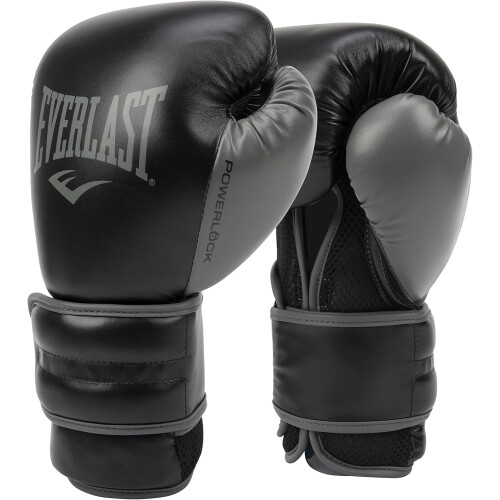 EVERLAST Powerlock 2R Training Gloves - Black - 14oz