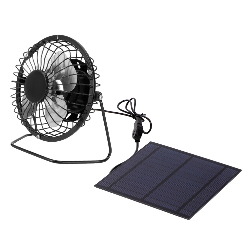 Eco-Friendly 5W Mini Solar Panel & Usb Fan For Rvs And Trailers 4111360509228