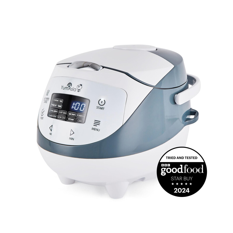 New Yum Asia Panda Mini Rice Cooker With Ninja Ceramic Bowl And Advanced Fuzzy Logic (3.5 Cup, 0.63 Litre) 4 Rice Cooking Functions, 4 Multicooker Yum-En06