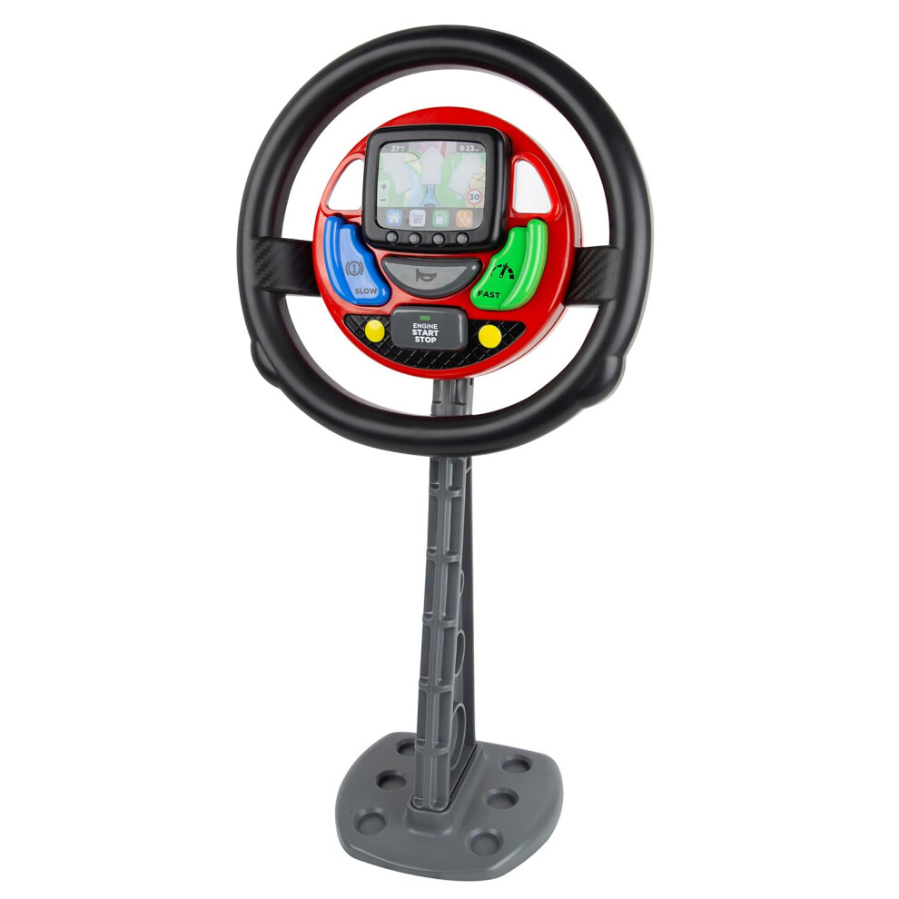 Casdon Gps Steering Wheel. Interactive Driving Toy For Kids 3+. Features Spoken Commands & Realistic Sounds. Boosts Motor Skills