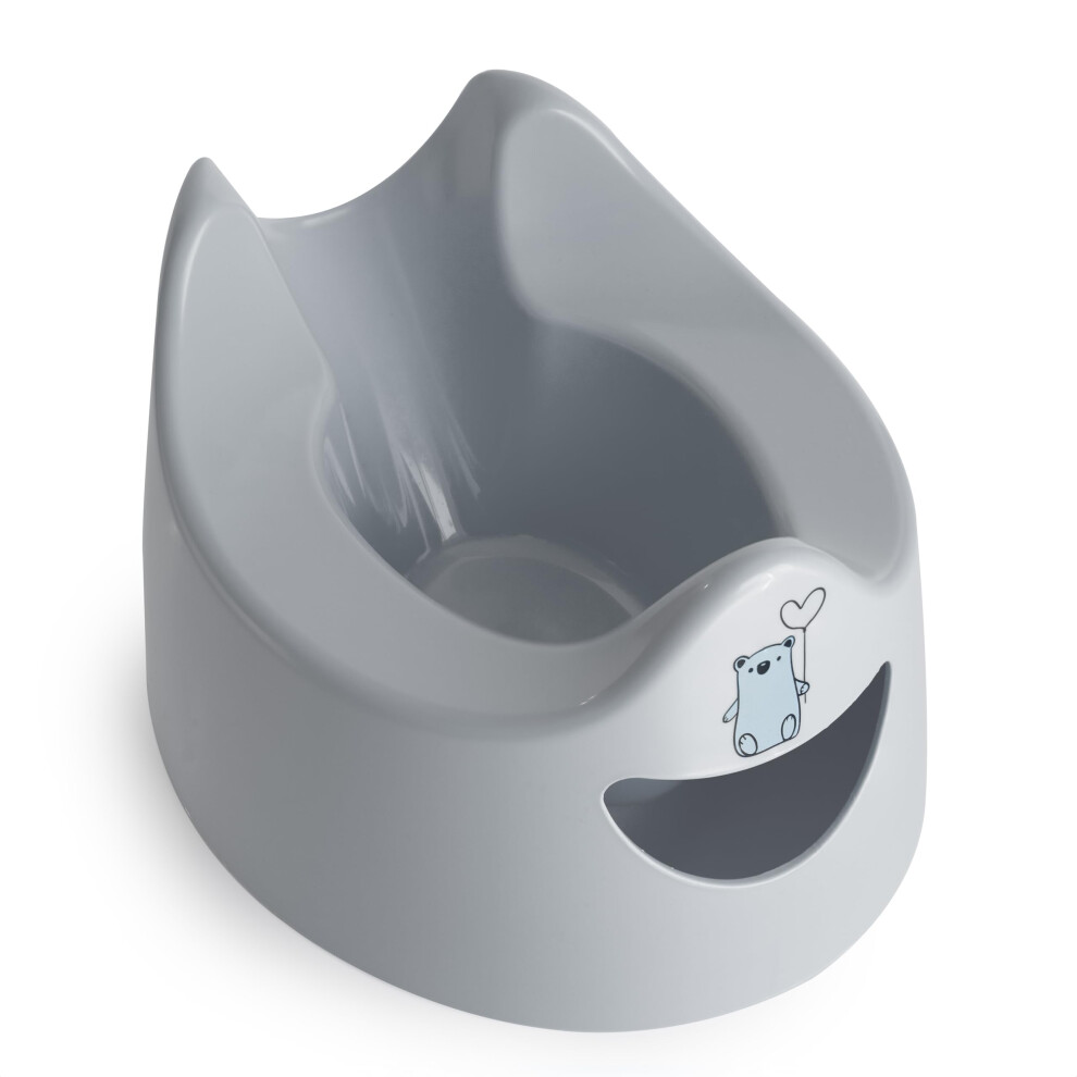 Easy Pour Potty - | Portable Potty Training Toilet Seat For Toddlers | Hygienic, Easy To Clean, And Travel-Friendly Light/Grey Toddler Essentials