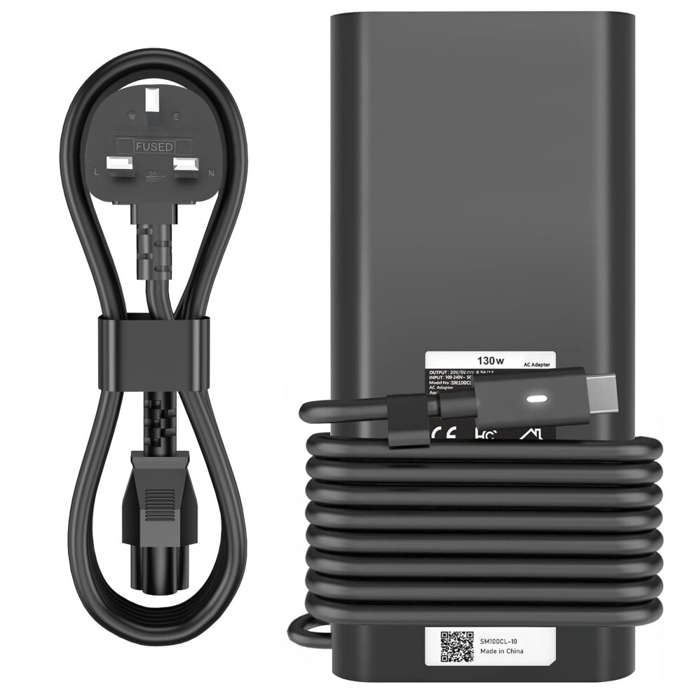 130W Usb C Laptop Charger Compatible With Dell Precision 5570 5560 5550 5530 5760 5750 3560 Latitude 7410 7310 7210 9410 9510 5420 5520 5510 Xps 15 17 8000002249102