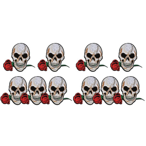 10 Dödskallemärken, Ylletyg, Broderade 2