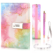 Gifts for Girls 8 9 10 11 12 13 Year Old, Secret Diary for Girls, Birthday Gifts Presents for Girls Age 7-14, Diary with Lock for Girls Teen, Locked