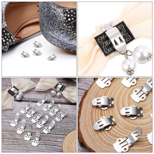 50 Damenschuhclips mit flachen Clips 2