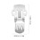 50 Damenschuhclips mit flachen Clips 2