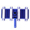 Pool suction brush, plastic, assorted colors, 1 1