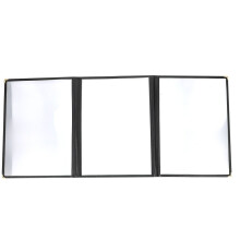 1 Stück transparente Seitenschutzhülle für Sammler, aus PU, Schwarz