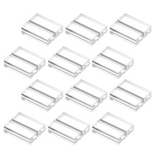 12 Acryl-Kartenhalter, Tischnummernhalter, transparent
