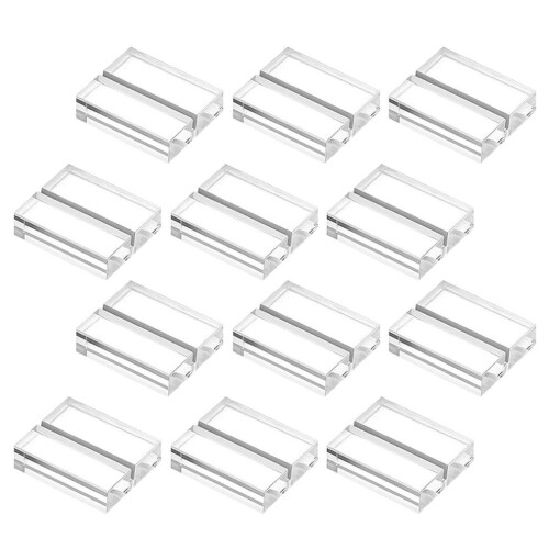 12 Acryl-Kartenhalter, Tischnummernhalter, transparent