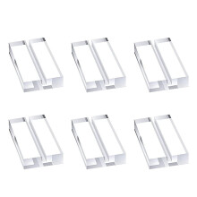 6 Stück Transparente Acryl-Kartenhalter Multifunktional