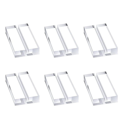 6 Stück Transparente Acryl-Kartenhalter Multifunktional