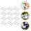 12 Acryl-Kartenhalter, Tischnummernhalter, transparent 4