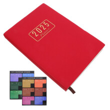 Kleine notitieboekjes, herbruikbare planner, rood, 1 set