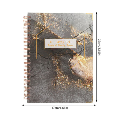 Notizbuch, Offsetpapier, Spiralbindung, Wochenkalender 1