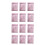 Itselfer 12 bubbelkuvert linjerade kuvert rosa 1