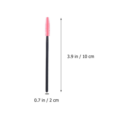 Ögonfransborstar Rosa Silikon Syntetfiber 100 1