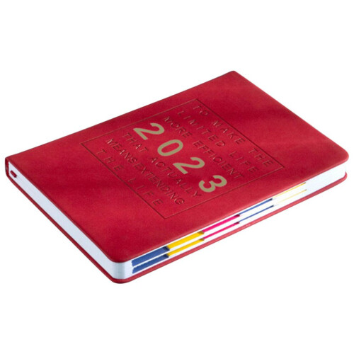 Terminplaner, Kalender, Notizbuch, Rot