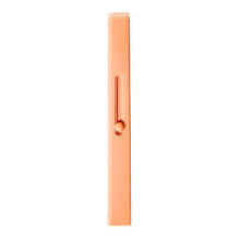 1 stuk draagbare uitschuifbare lippenborstel voor lippenstift, warm oranje