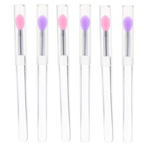 6 silicone lip brushes with caps, eyeshadow stick, spoon 1