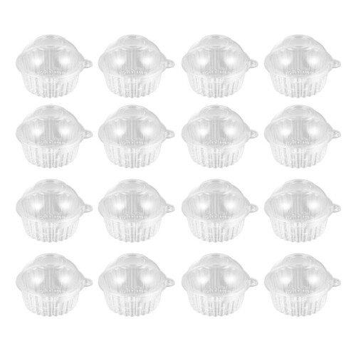 1 Set/100 transparente, eulenförmige Cupcake-Schachteln. 2