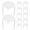 50pcs White Plastic Pizza Tripod Support Stand for Serving 4