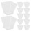 50pcs 60ml Disposable Plastic Transparent Trapezoidal Shaped Dessert 1