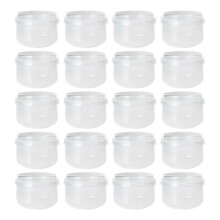 20 dessertkoppar för yoghurt och pudding med lock