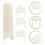 100 pizza anti-collapse containers, triangular stands, pizza plates 4
