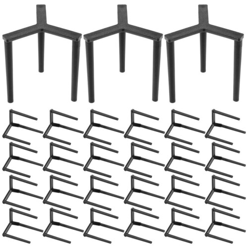 200 reusable plastic pizza stands, tripod, stackable 2