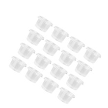 100 st 140 ml plastbehållare med lock för mousse, sås, yoghurt