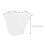 50pcs 60ml Disposable Plastic Transparent Trapezoidal Shaped Dessert 4