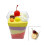 50pcs 60ml Disposable Plastic Transparent Trapezoidal Shaped Dessert 2