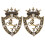 Ensemble de broches couronne avec 2 1