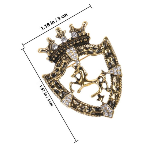 Ensemble de broches couronne avec 2 1