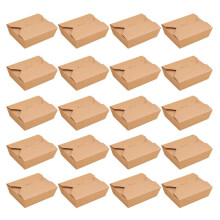 20 Kartons aus Kraftpapier, 800 ml, für den Restaurantgebrauch zu Hause