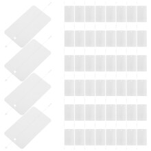 100-Tage-Schmuckpräsentationskarten, weiß, leer
