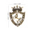 Ensemble de broches couronne avec 2 3