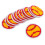Gestickte Applikationen, gestickte Abzeichen, gelb, 12er-Set 4