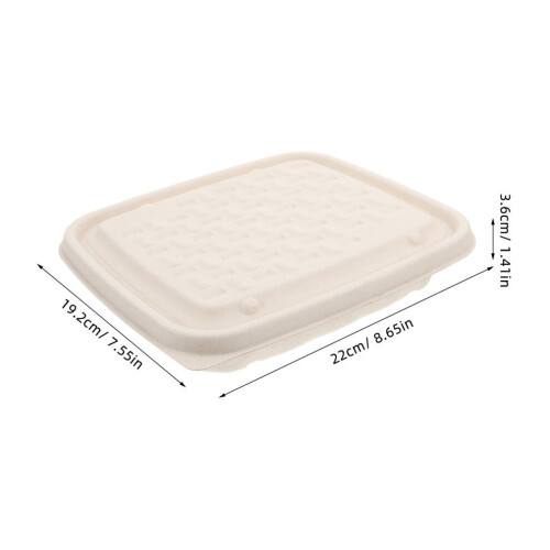 10 boîtes de 800 ml avec couvercles et 4 compartiments 1