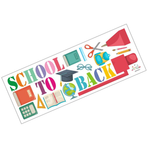 1 wall sticker for elementary school, PVC 2